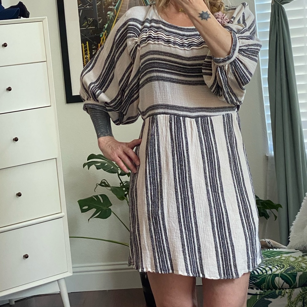 Free People Lined Linen dress.